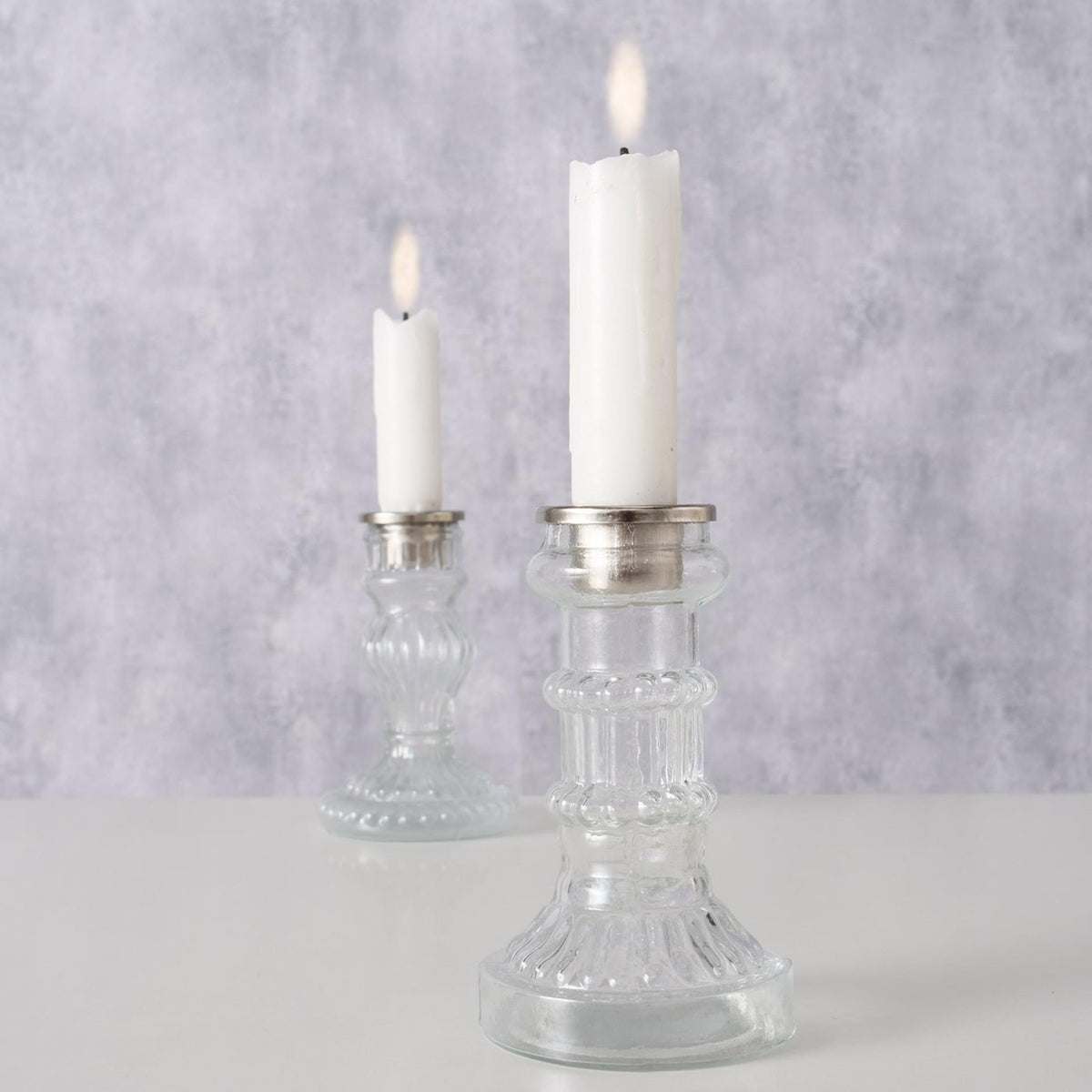 Candelabro Boltze home moline h11,5cm vidrio transparente