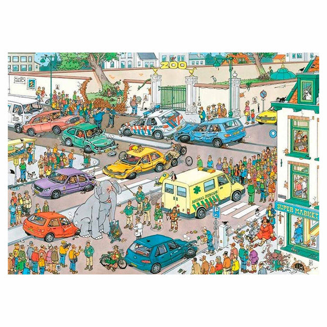 Jumbo Jan Van Haasteren Jigsaw Puzzle - Va de compras, 1000.