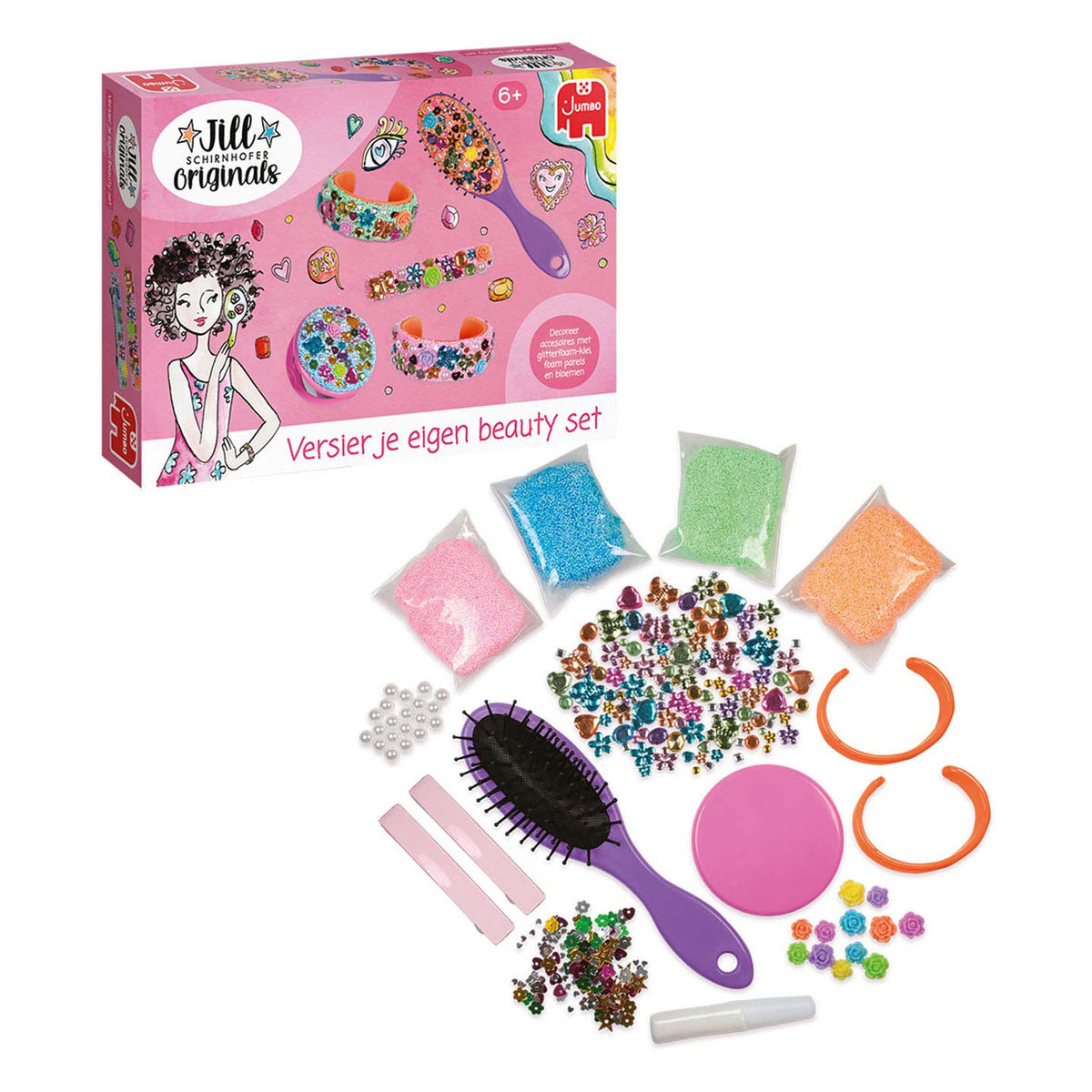 Jumbo - jill schirnhofer - decora tu propio set de belleza - set de manualidades - paquete de manualidades 6 años