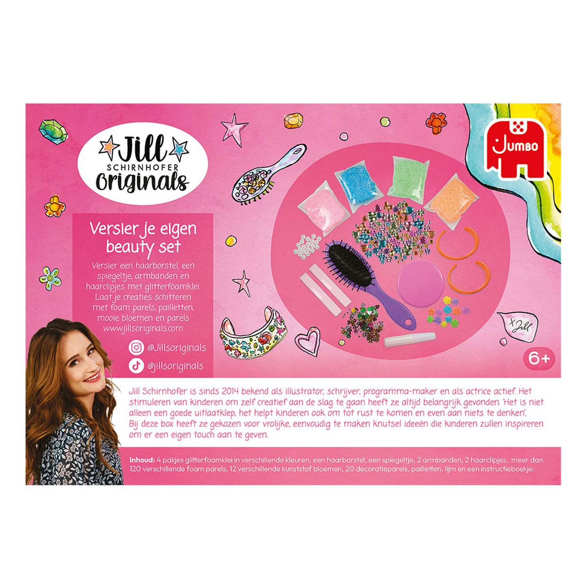 Jumbo - jill schirnhofer - decora tu propio set de belleza - set de manualidades - paquete de manualidades 6 años