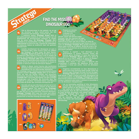 Juego de mesa dinosaurios stratego junior