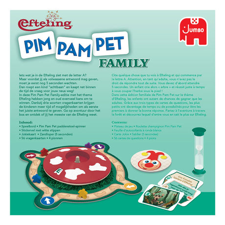 Jumbo pim pam mascota familia efteling