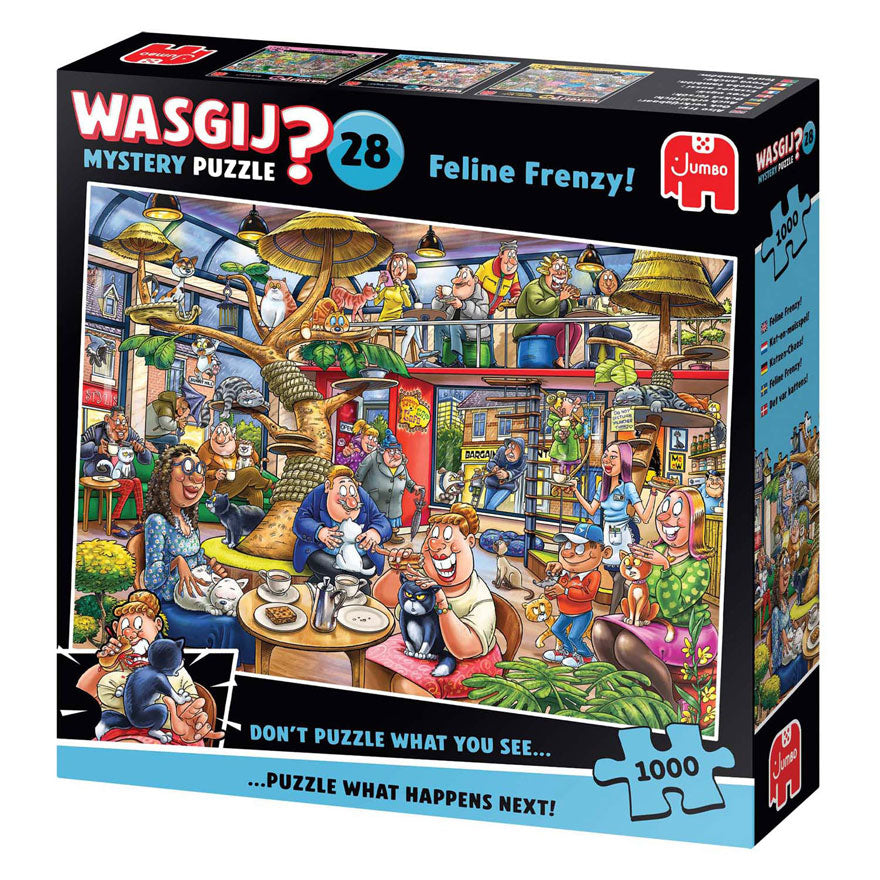 Wasgij Mystery 28: ¡juego del gato y el ratón! - rompecabezas de 1000 piezas - rompecabezas