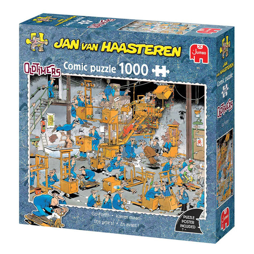 Rompecabezas de Jan van Haasteren - coches antiguos - ¡vamos! - 1000 uds.