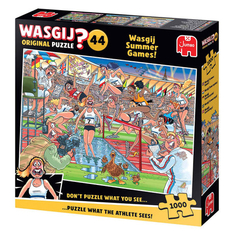 Rompecabezas jumbo wasgij original 44 - ¡juegos de verano!, 1000 piezas.