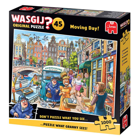 Wasgij original 45 - ¡día de mudanza! - rompecabezas de 1000 piezas - rompecabezas