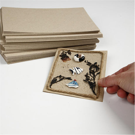Empresa creativa https: www.cchobby.nl cartón-reciclado-a5-hoja-148x210-mm-225-gr-gris-marrón-125-hoja-1-caja