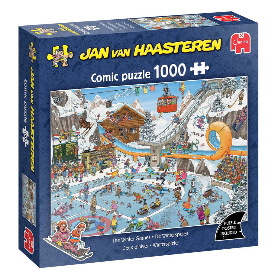 Rompecabezas Jumbo de Jan van Haasteren - Juegos de invierno, 1000 uds.