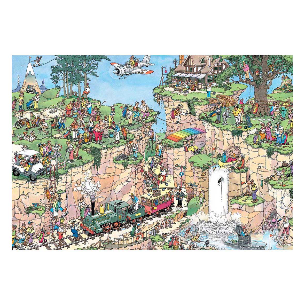 Rompecabezas de Jan van Haasteren - el campo de golf - 5000 piezas.