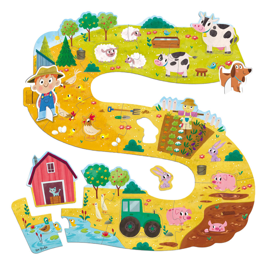 Puzzle goula xxl animales de granja