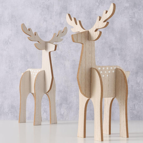 Boltze home figura de ciervo rugen mdf l23x w22.5 x h40.2cm fsc 100%