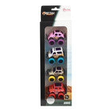 Toi-toys toi toys mini coches todoterreno con retroceso de metal set a 4
