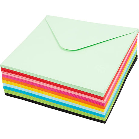 Empresa creativa https: www.cchobby.nl sobres-de-colores-tamaño-sobre-16x16-cm-80-gr-varios-colores-10x10-pieza-1-caja
