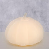 Boltze home estatua calabaza con LED aurela h8,4cm dolomita blanco