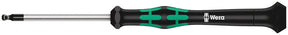 Wera 2052 Destornillador de cabeza de bola micro hexagonal Kraftform, 1,5 mm x 60 mm - 1 pieza(s) - 05118090001