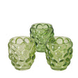 Boltze home farol bubbla dia8x9,5cm vidrio lacado verde