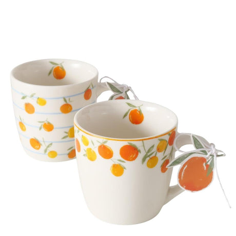 Taza Boltze home naranja 250ml porcelana dia8x7,9cm en 2 versiones