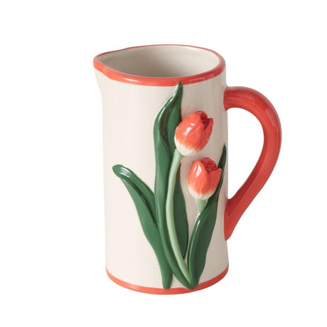 Boltze home jarra tulipán 1100 ml 15x12x18,3cm porcelana