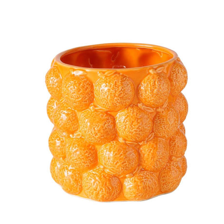 Maceta Boltze home naranja dia17x15cm porcelana