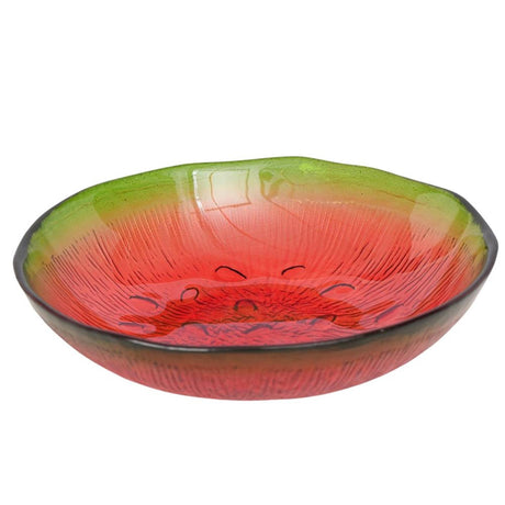 Boltze home cuenco de cristal afrutado al.3,5 cm, fondo 16 cm melón