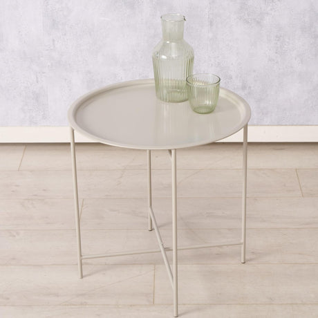 Mesa auxiliar para el hogar Boltze rocko h47cm dia 46cm
