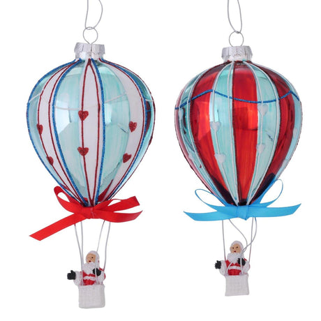Boltze home Globo colgante navideño Papá Noel 7xh14,5cm