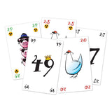 Juego de cartas de pollo de los juegos de duendes blancos