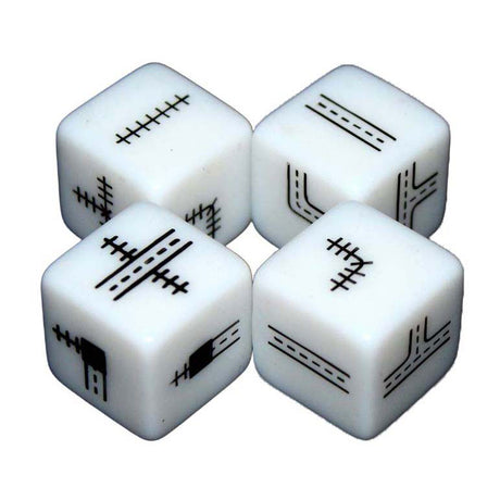 Juegos de duendes blancos - tinta ferroviaria (versión roja llama) - juego de dados - de 1 a 6 jugadores - escritura por rollo - juego de rompecabezas - para toda la familia