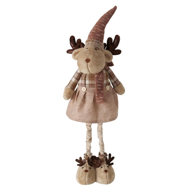 Boltze home figura ciervo kaley marrón 27x30x110cm
