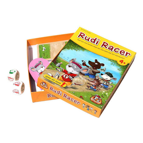 White goblin games rudi racer - juego de cartas de traje amarillo