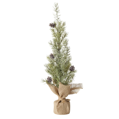 Boltze home árbol de Navidad artificial en bolsa de yute pino ã˜15xh51cm
