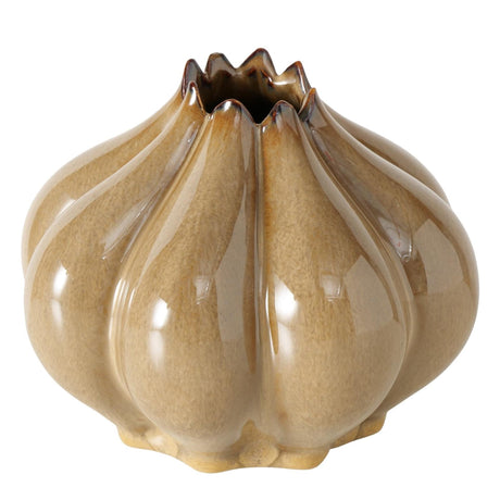 Boltze home jarrón aurelia marrón ã˜15,5xh12,3cm