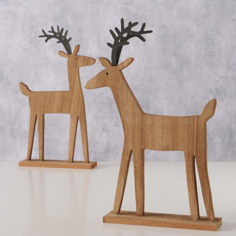 Boltze home figura ciervo marono 20x5x30cm 2 surtidos