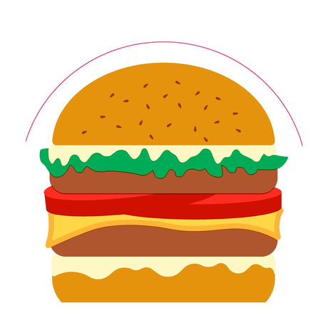 Duni servilletas siluetas hamburguesa airlaid 33cm