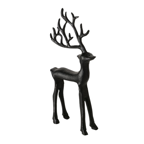 Boltze home figura ciervo negro 9x3x20cm
