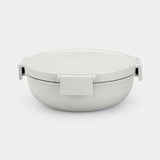 Brabantia make take recipiente para ensalada 1,3l gris claro