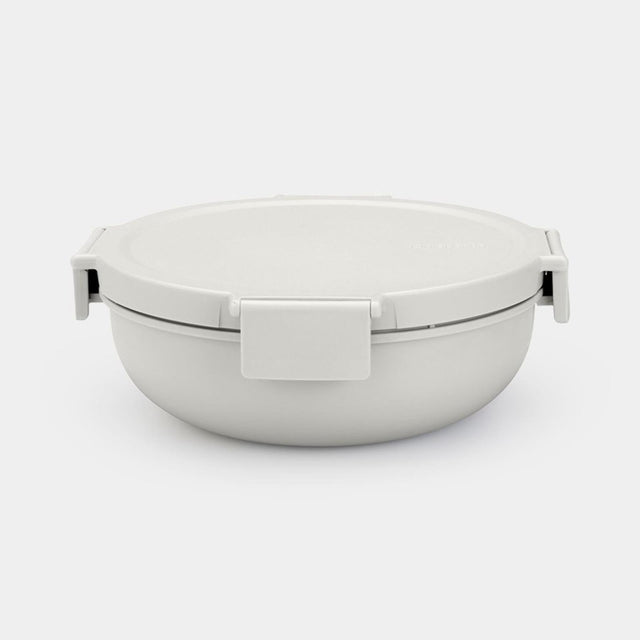 Brabantia make take recipiente para ensalada 1,3l gris claro