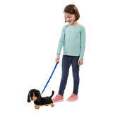 Goliat animagic waggles perro de peluche - negro - peluche interactivo - camina y comunica con waggles