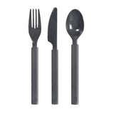 Juego de cubiertos de plástico Duni de 6 piezas de granito reutilizables (2x cuchillo, 2x tenedor, 2x cuchara)