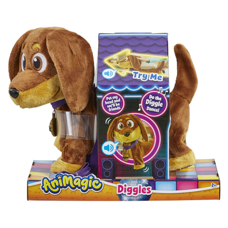 Peluche interactivo perro Goliat animagic diggles