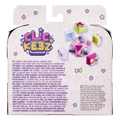 Clickeez serie 1 - llavero cubo - juguetes fidget - coleccionarlos todos - antiestrés - juguetes - relajación - teclado fidget