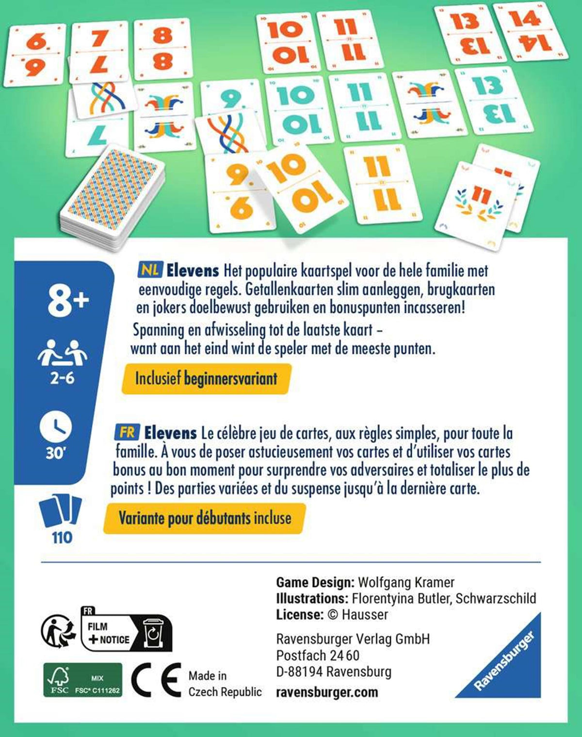 Juego de cartas Ravensburger once