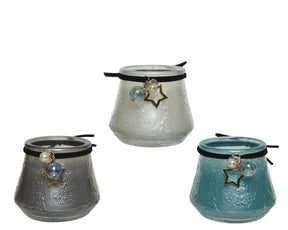 Vela perfumada Decoris en cristal ø7,3x6,8cm