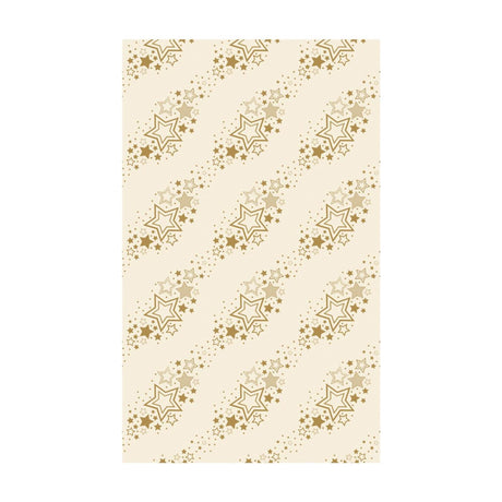 Duni tafellaken holiday star cream 138x220cm