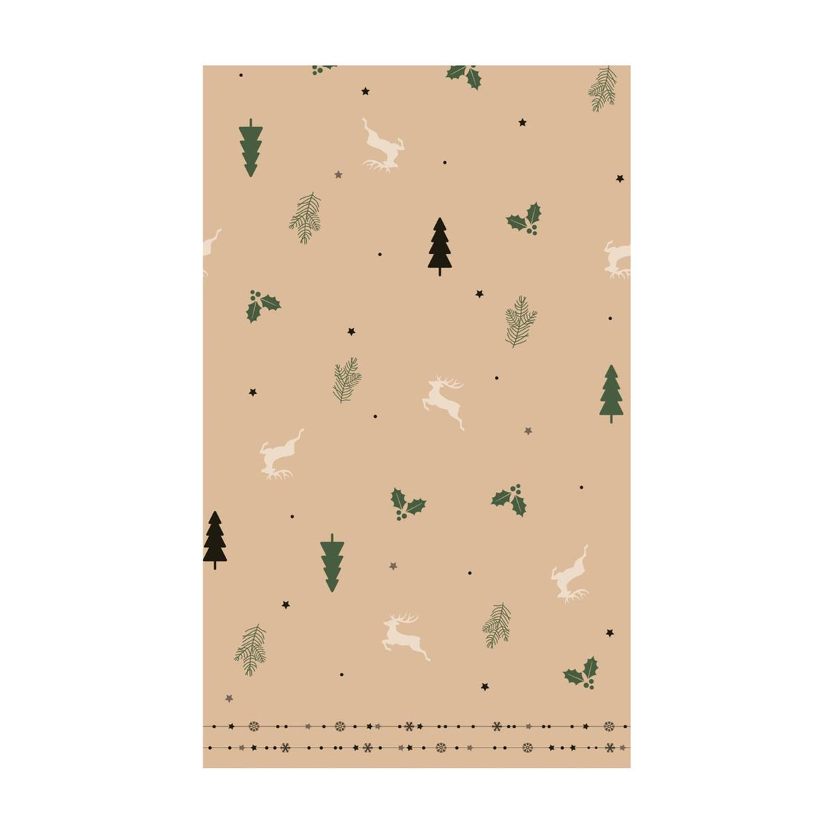 Mantel Duni natural yuletid 220cm