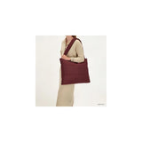 Bolso shopper beagles calvia 40x55x7cm rojo burdeos
