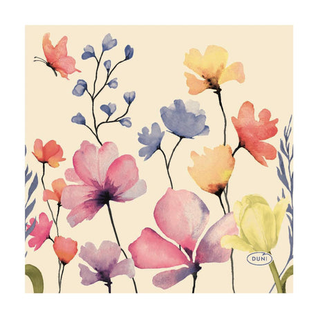 Servilletas Duni paraíso floral tejido de 3 capas 24x24cm