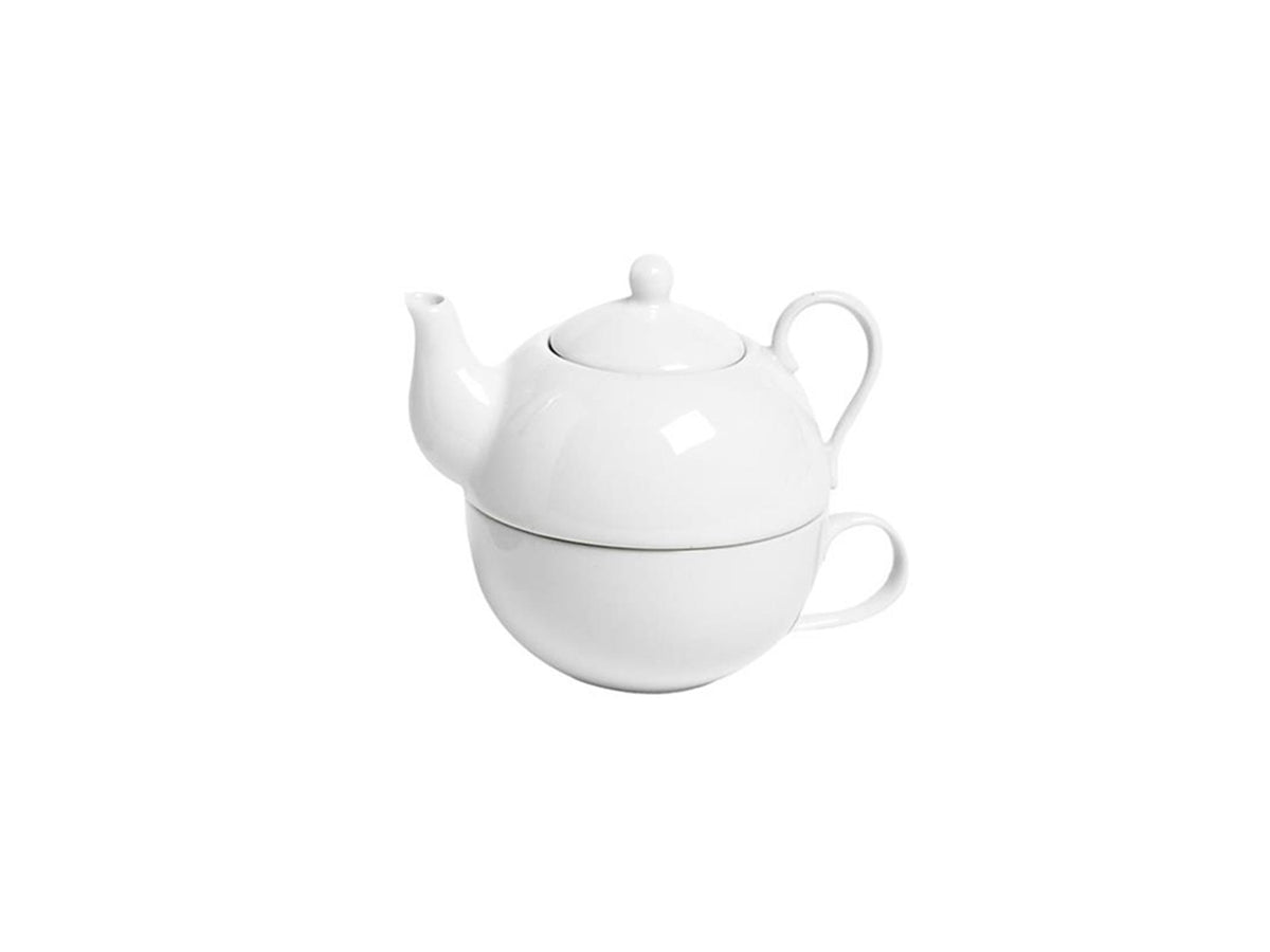 Acogedor té de moda para uno ã˜10xh14cm blanco