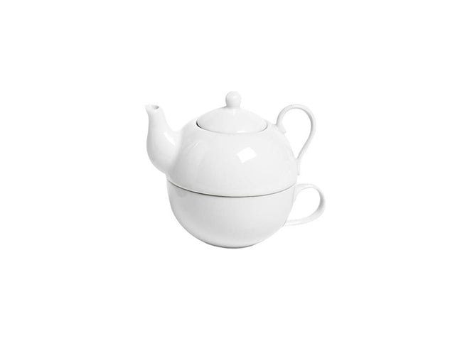 Acogedor té de moda para uno ã˜10xh14cm blanco