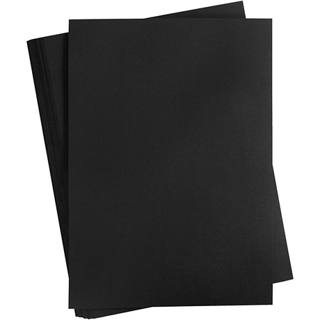 Creativ company cartulina negra 180 gramos - cartulina negra a2 - cartulina hobby - papel resistente - papel a2 180 gramos - papel de dibujo cartulina artesanal - 42x60 cm - a2 - 100 hojas